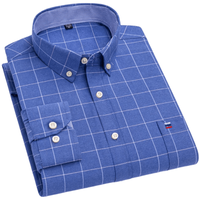 Camisa Masculina Oxford Xadrez Halvaro