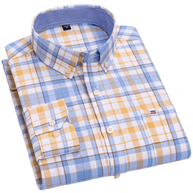 Camisa Casual Masculina Oxford Halvaro